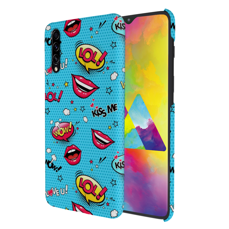 Kiss me Printed Slim Cases and Cover for Galaxy A50