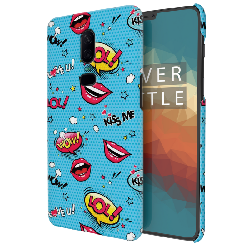 Kiss me Printed Slim Cases and Cover for OnePlus 6