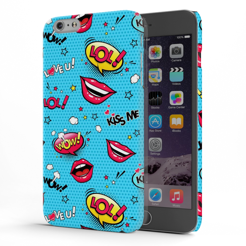 Kiss me Printed Slim Cases and Cover for iPhone 6 Plus