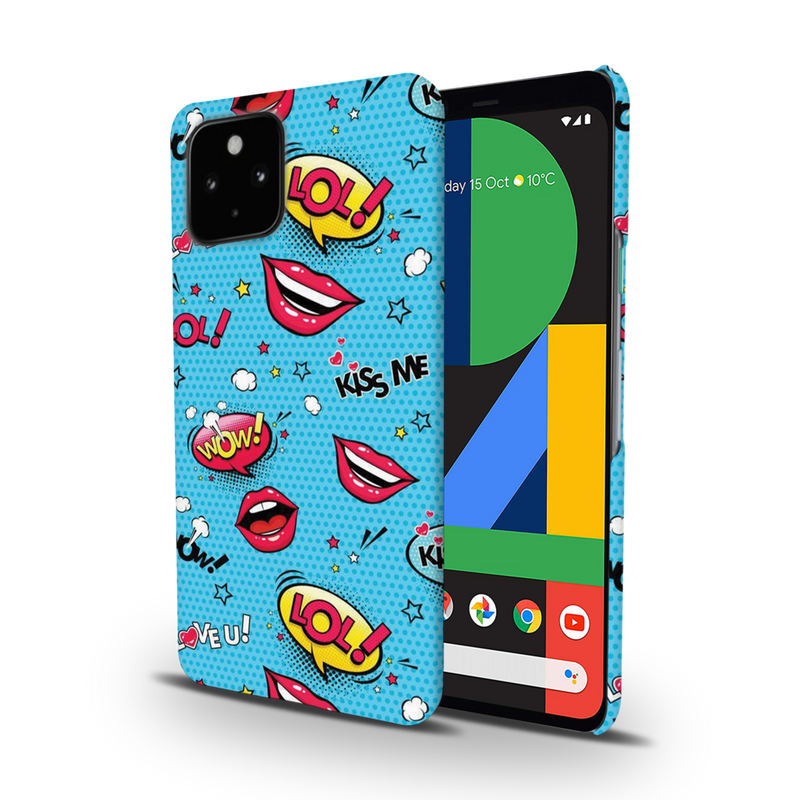 Kiss me Printed Slim Cases and Cover for Pixel 4A