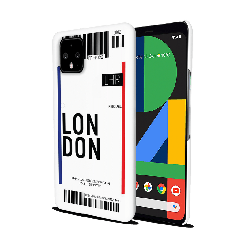 London Ticket Printed Slim Cases and Cover for Pixel 4