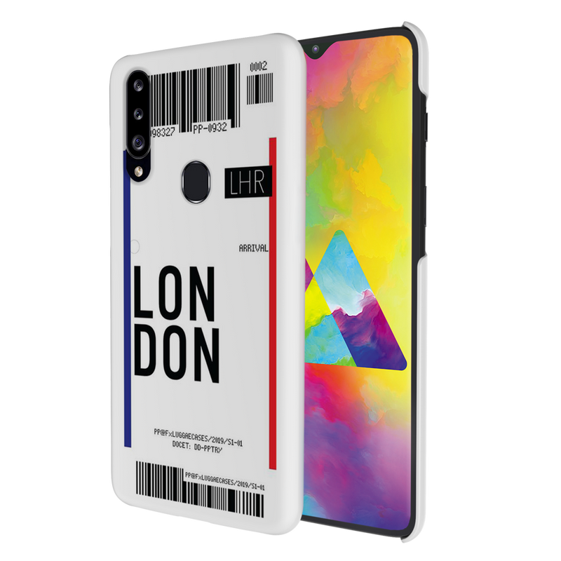 London Ticket Printed Slim Cases and Cover for Galaxy A20S