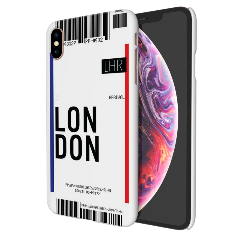 London Ticket Printed Slim Cases and Cover for iPhone XS Max