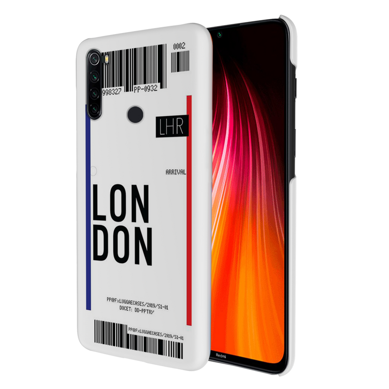 London Ticket Printed Slim Cases and Cover for Redmi Note 8