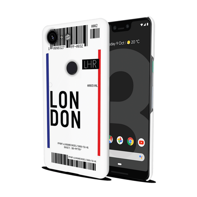 London Ticket Printed Slim Cases and Cover for Pixel 3