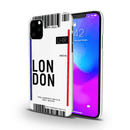 London Ticket Printed Slim Cases and Cover for iPhone 11 Pro