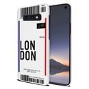 London Ticket Printed Slim Cases and Cover for Galaxy S10E