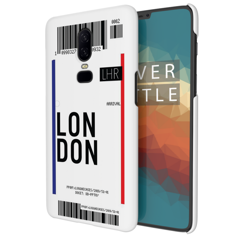 London Ticket Printed Slim Cases and Cover for OnePlus 6