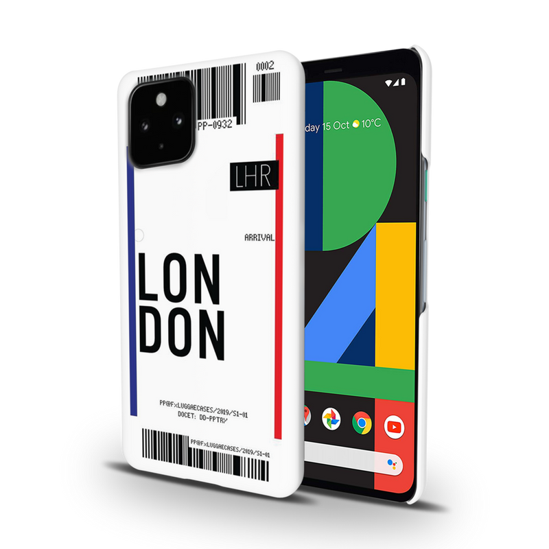 London Ticket Printed Slim Cases and Cover for Pixel 4A