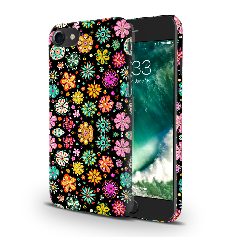 Night Florals Printed Slim Cases and Cover for iPhone 8