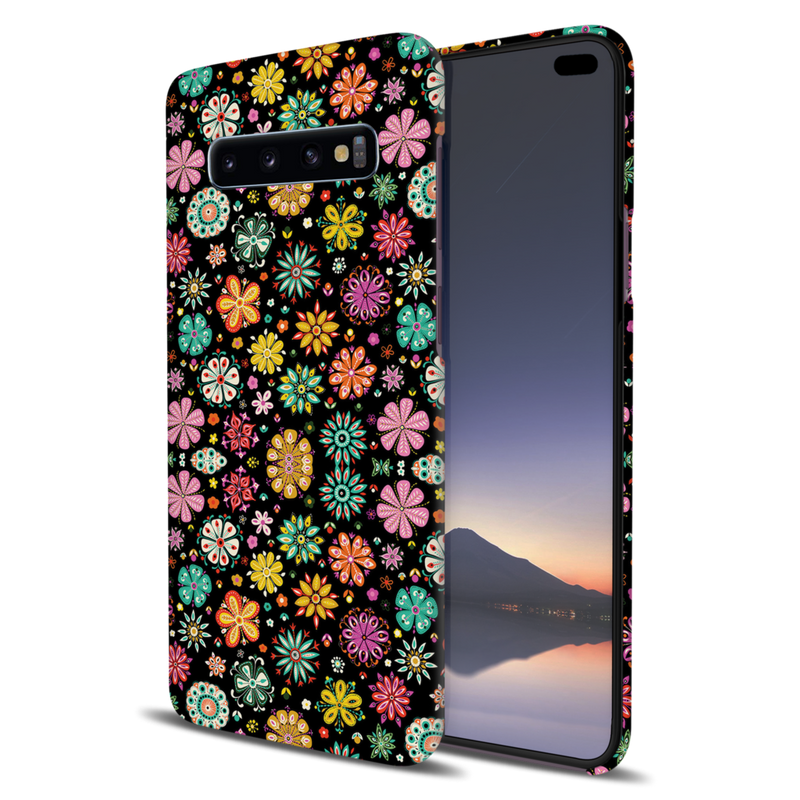 Night Florals Printed Slim Cases and Cover for Galaxy S10