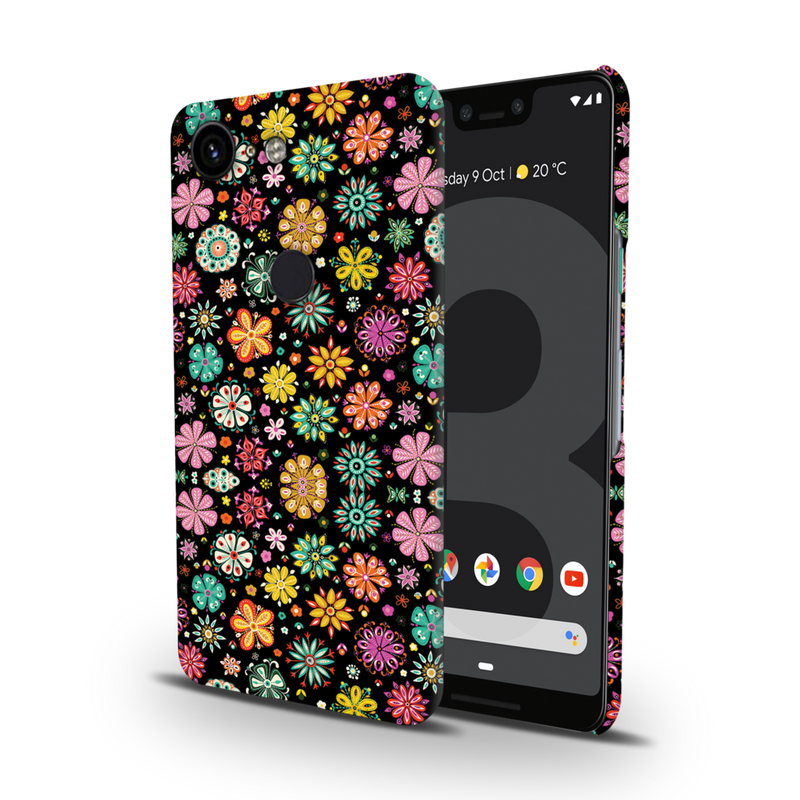 Night Florals Printed Slim Cases and Cover for Pixel 3
