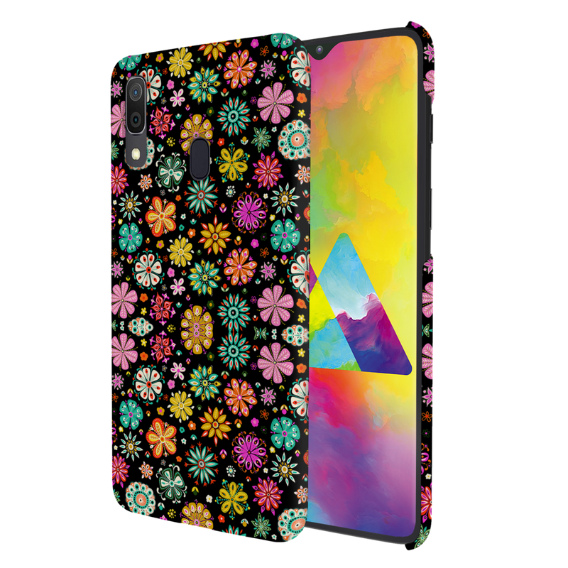 Night Florals Printed Slim Cases and Cover for Galaxy A20