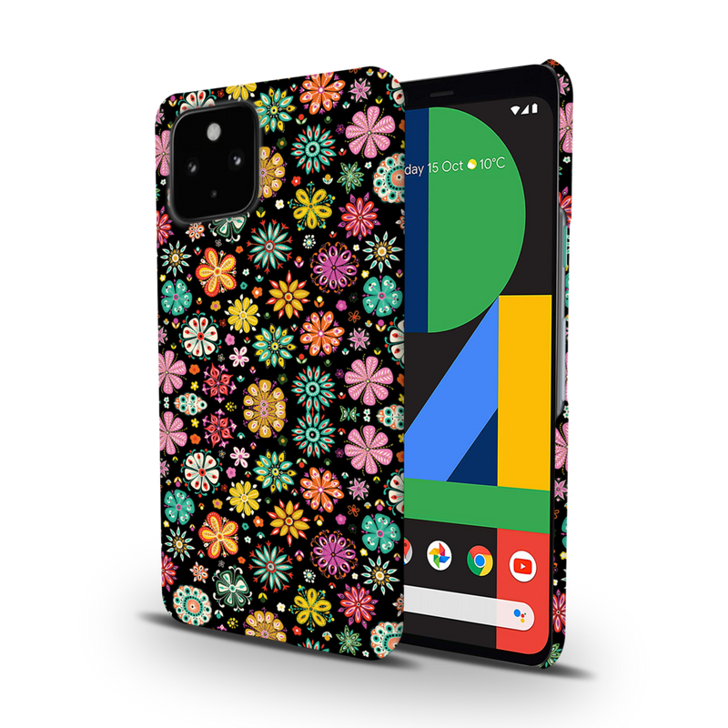 Night Florals Printed Slim Cases and Cover for Pixel 4A