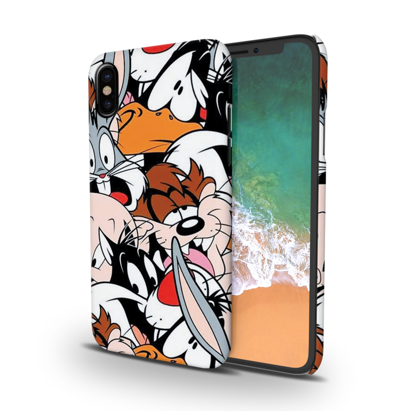 Looney Toons pattern Printed Slim Cases and Cover for iPhone XS