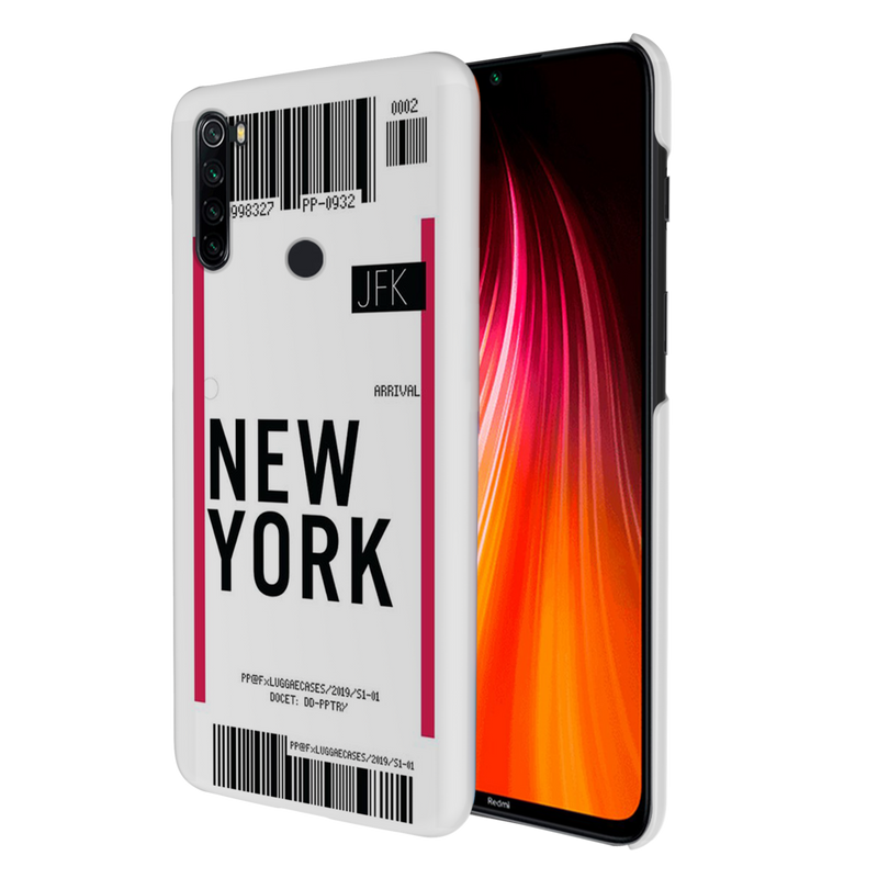 New York ticket Printed Slim Cases and Cover for Redmi Note 8