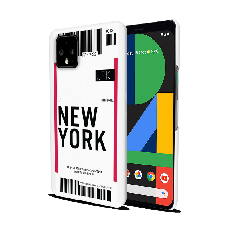 New York ticket Printed Slim Cases and Cover for Pixel 4 XL