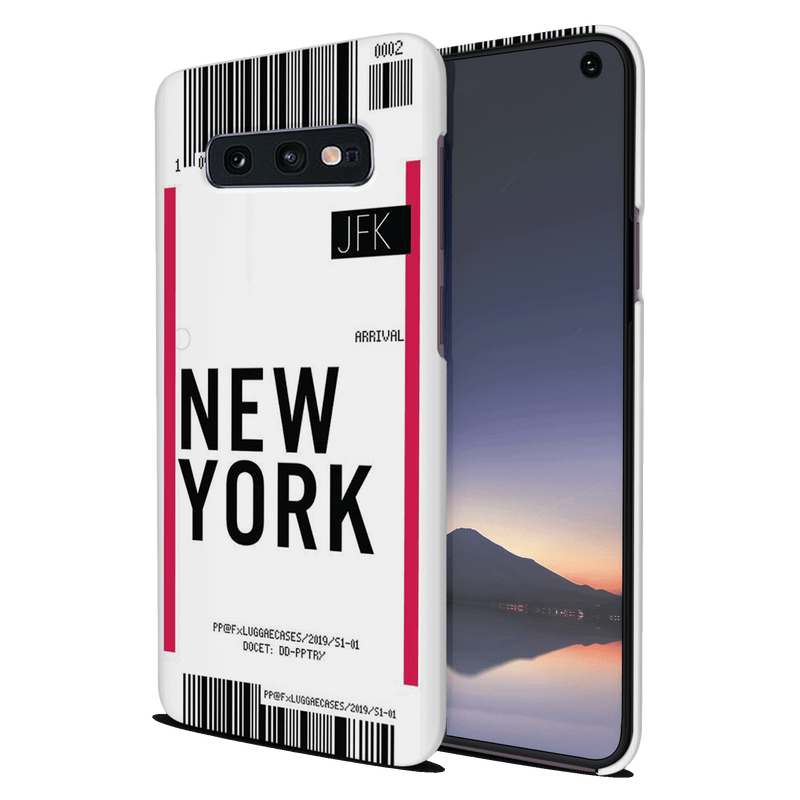 New York ticket Printed Slim Cases and Cover for Galaxy S10E