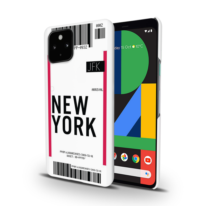 New York ticket Printed Slim Cases and Cover for Pixel 4A