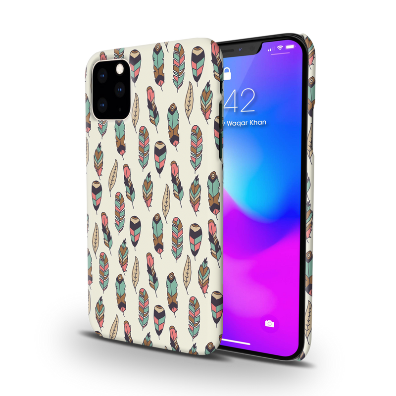 Feather pattern Printed Slim Cases and Cover for iPhone 11 Pro