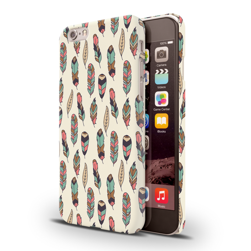 Feather pattern Printed Slim Cases and Cover for iPhone 6