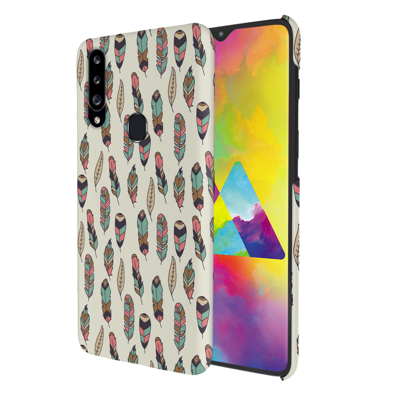 Feather pattern Printed Slim Cases and Cover for Galaxy A20S