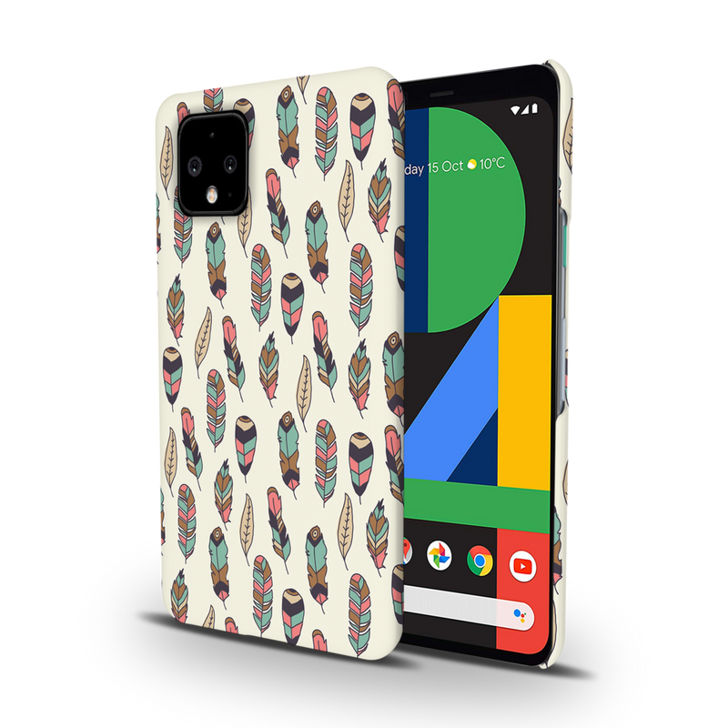 Feather pattern Printed Slim Cases and Cover for Pixel 4