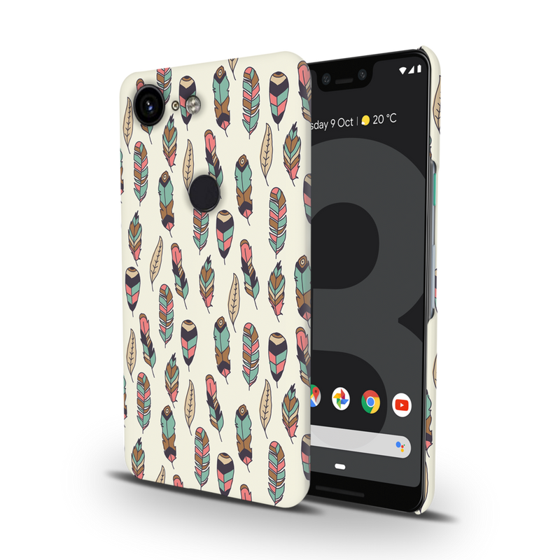 Feather pattern Printed Slim Cases and Cover for Pixel 3 XL