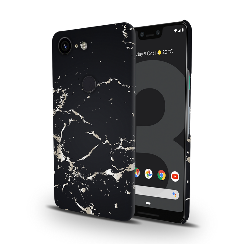 Dark Marble Printed Slim Cases and Cover for Pixel 3