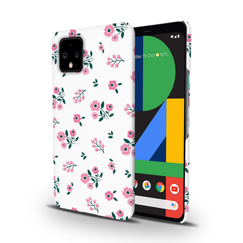 Pink florals Printed Slim Cases and Cover for Pixel 4