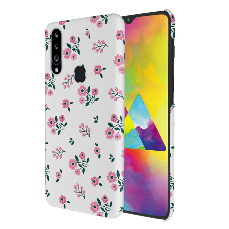 Pink florals Printed Slim Cases and Cover for Galaxy A20S