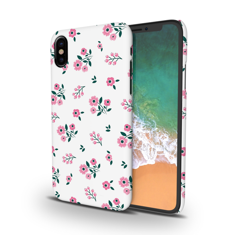 Pink florals Printed Slim Cases and Cover for iPhone X