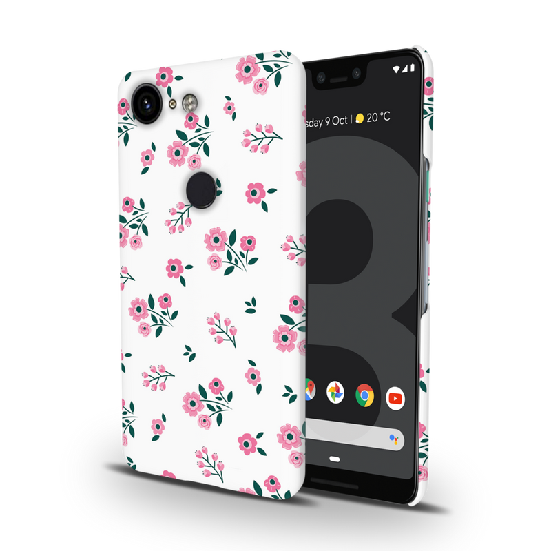 Pink florals Printed Slim Cases and Cover for Pixel 3