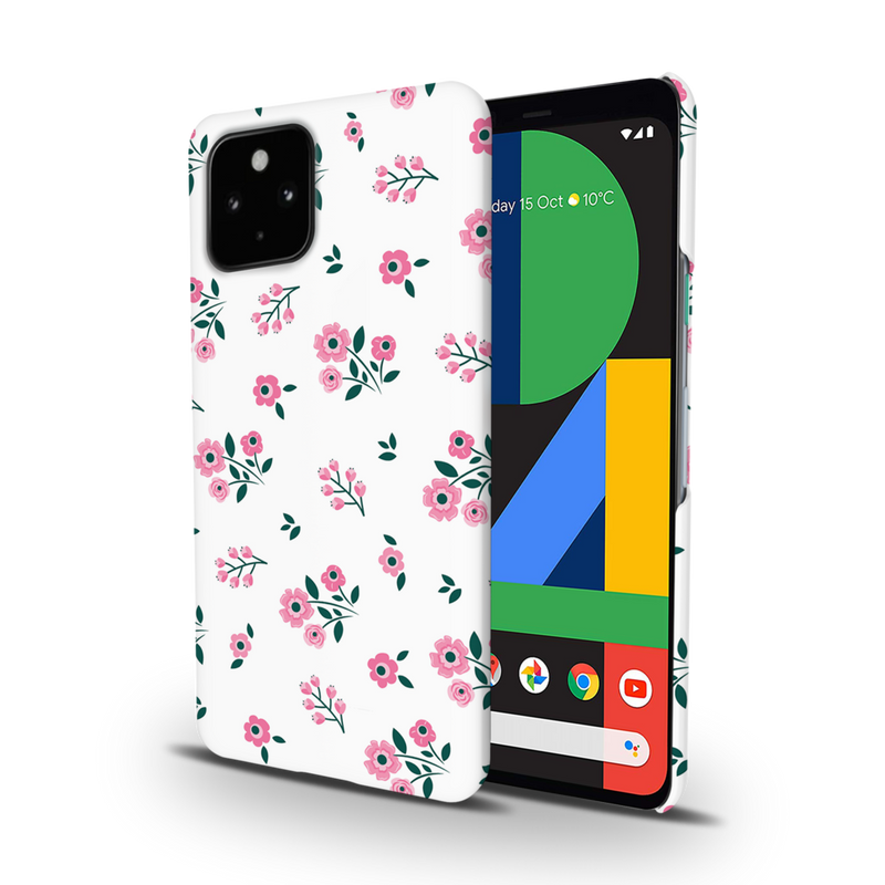 Pink florals Printed Slim Cases and Cover for Pixel 4A