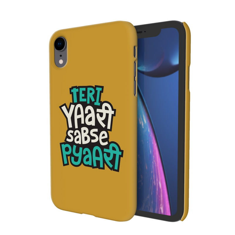 Teri Yari sabse pyari Printed Slim Cases and Cover for iPhone XR