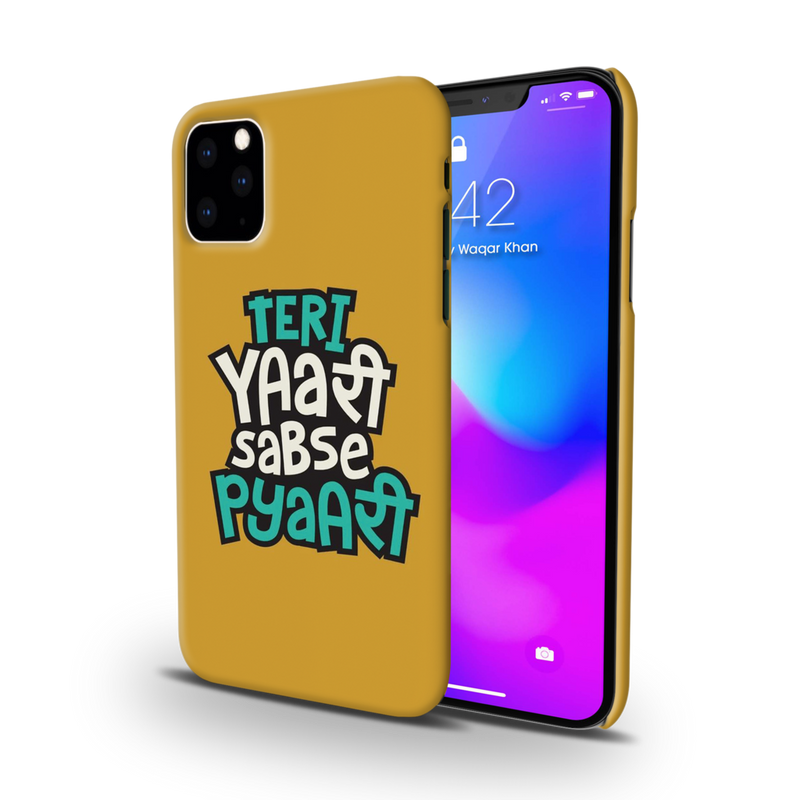 Teri Yari sabse pyari Printed Slim Cases and Cover for iPhone 11 Pro