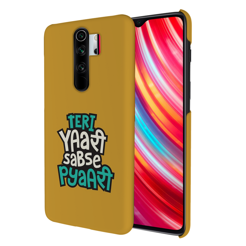 Teri Yari sabse pyari Printed Slim Cases and Cover for Redmi Note 8 Pro