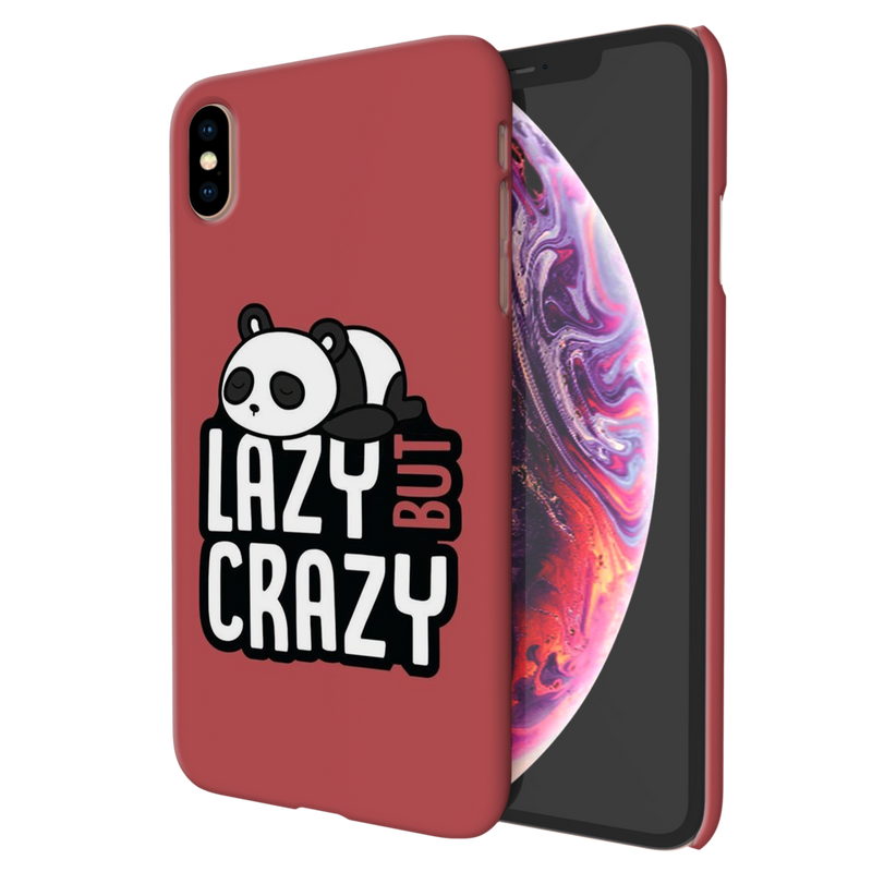 Lazy but crazy Printed Slim Cases and Cover for iPhone XS Max
