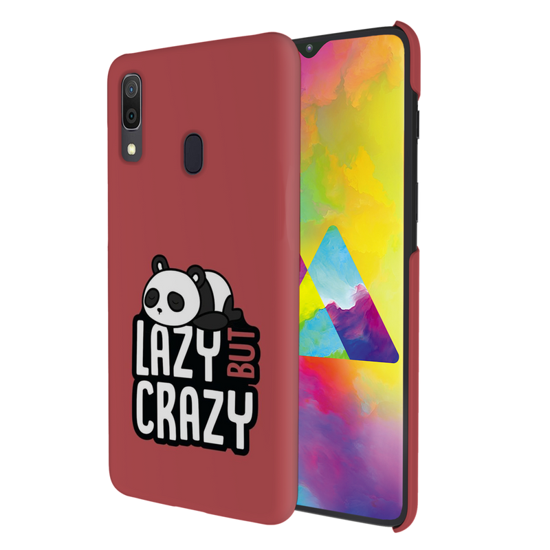 Lazy but crazy Printed Slim Cases and Cover for Galaxy A20