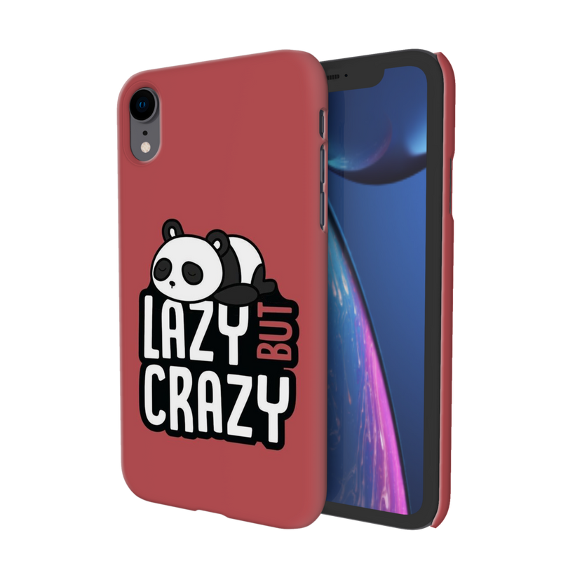 Lazy but crazy Printed Slim Cases and Cover for iPhone XR