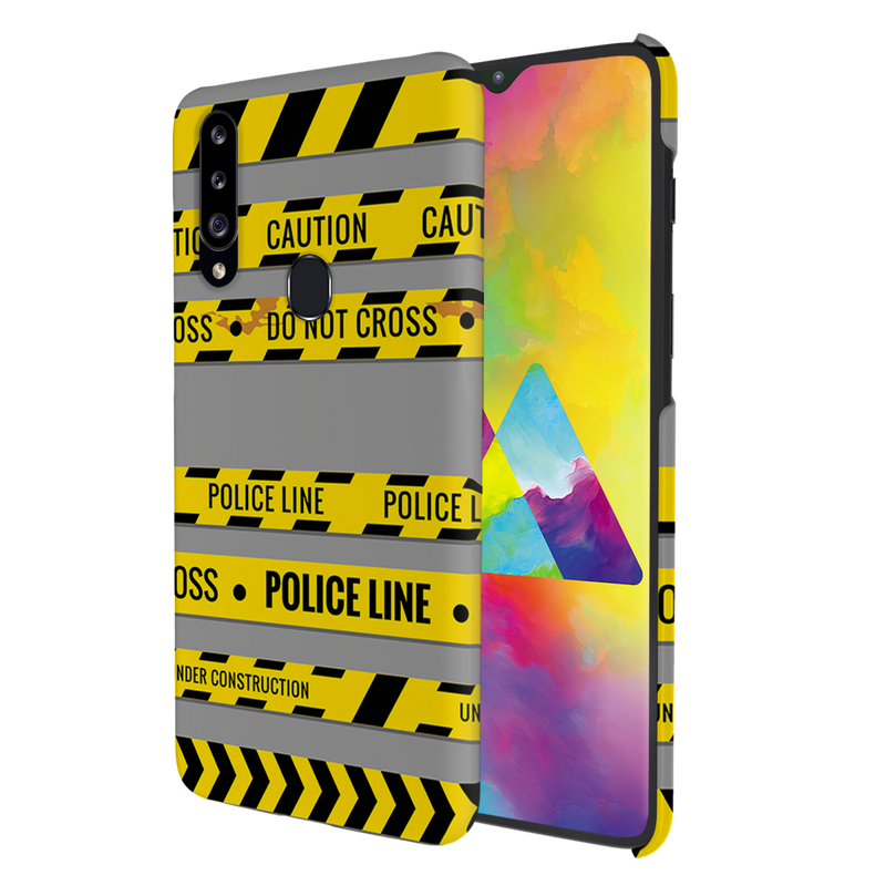 Police line Printed Slim Cases and Cover for Galaxy A20S