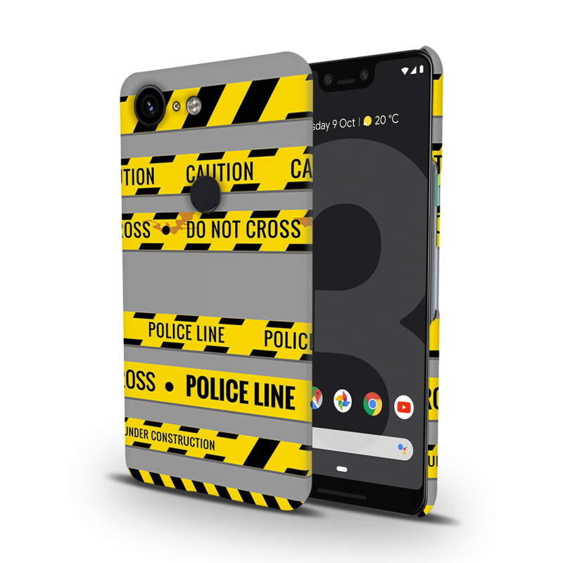 Police line Printed Slim Cases and Cover for Pixel 3 XL