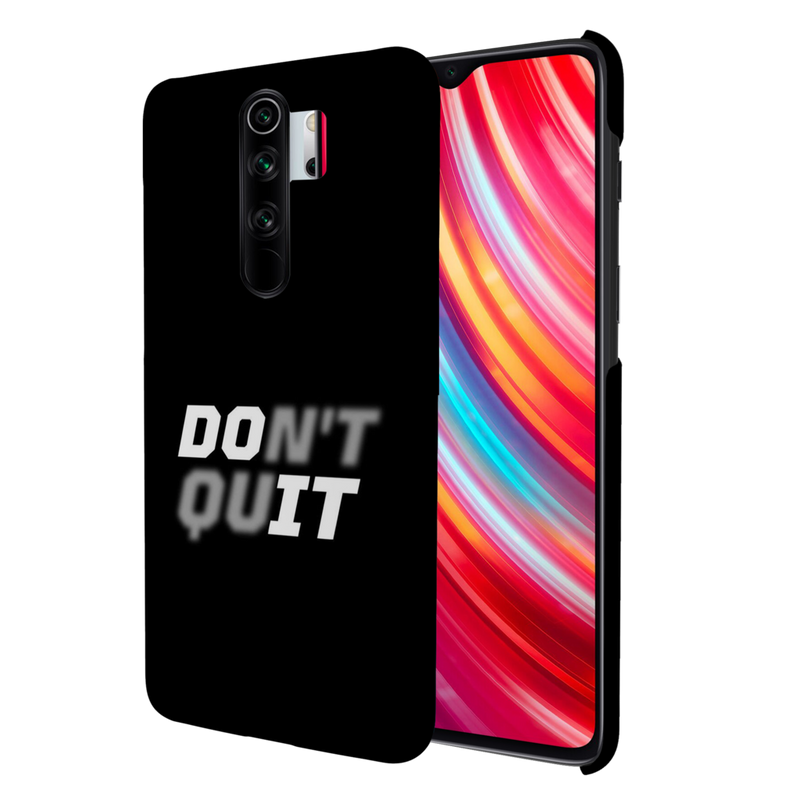 Don't quit Printed Slim Cases and Cover for Redmi Note 8 Pro