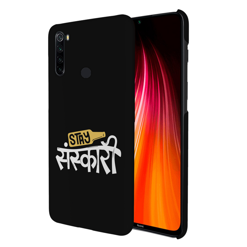 Stay Sanskari Printed Slim Cases and Cover for Redmi Note 8