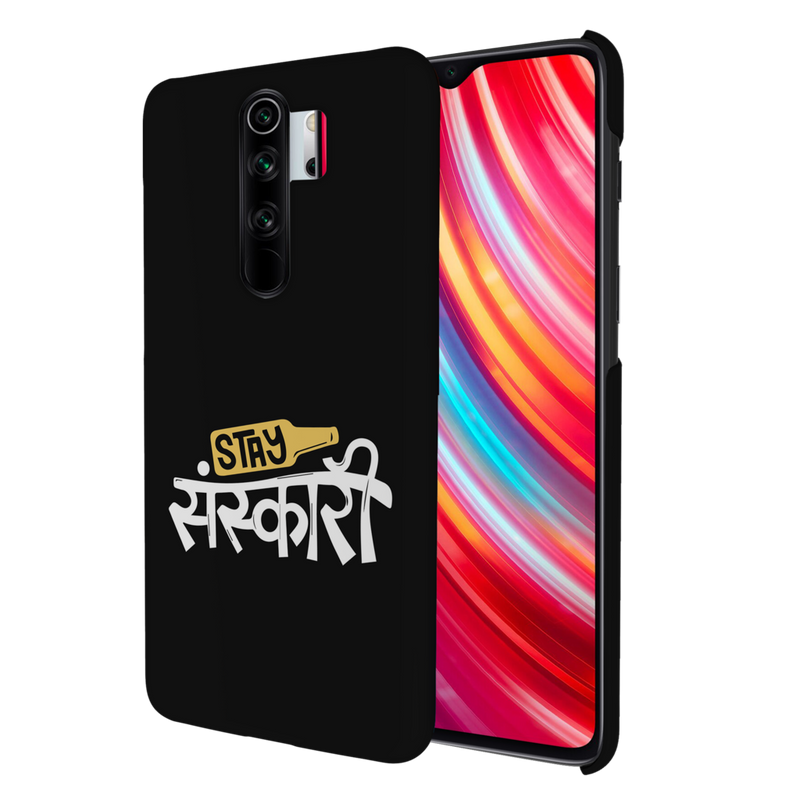 Stay Sanskari Printed Slim Cases and Cover for Redmi Note 8 Pro