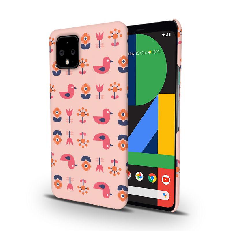 Duck and florals Printed Slim Cases and Cover for Pixel 4