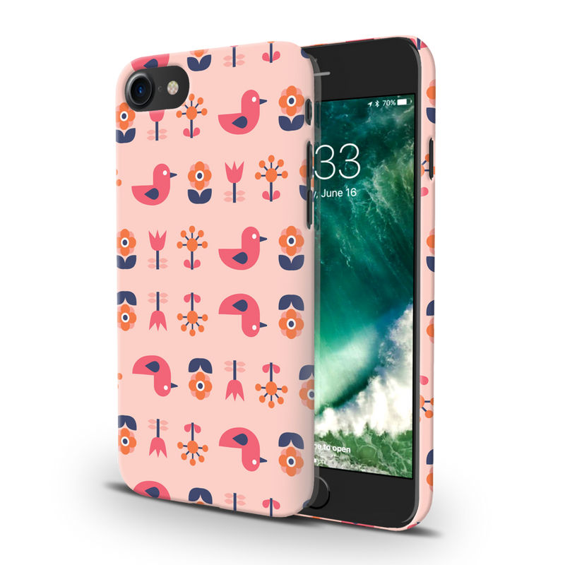 Duck and florals Printed Slim Cases and Cover for iPhone 8