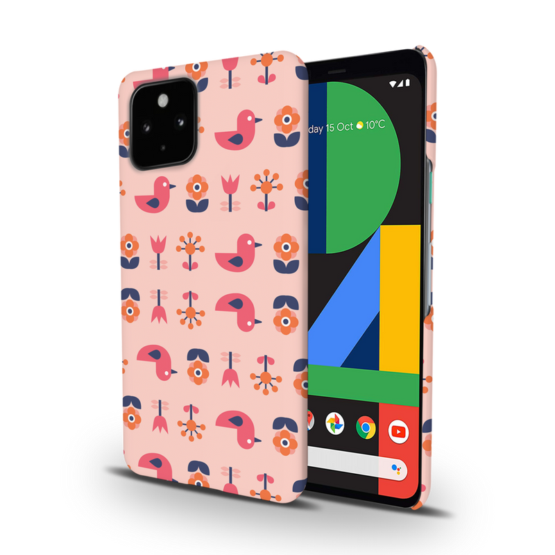 Duck and florals Printed Slim Cases and Cover for Pixel 4A
