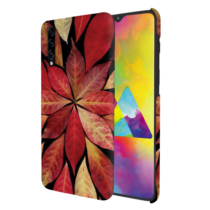 Red Leaf Printed Slim Cases and Cover for Galaxy A50