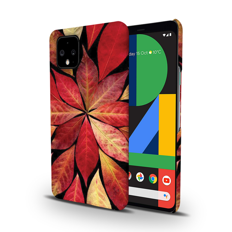 Red Leaf Printed Slim Cases and Cover for Pixel 4